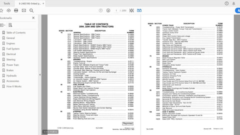Unlock the full potential of your CASE IH Tractor with the complete service manual for models 2094, 2294, and 3294. This comprehensive PDF file, catalog number 8-24851R0, is your go-to resource