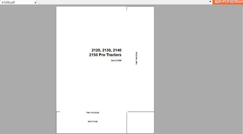 Discover the ultimate resource for your CASE IH Tractor with the Pro Operator’s Manual (6-5390) for models 2120, 2130, 2140, and 2150. This comprehensive PDF file is designed to enhance