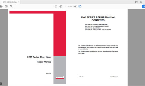 Unlock the full potential of your CASE IH Tractor with the 2200 Series Corn Head Service Manual (Part Number: 87017389). This comprehensive PDF file is designed to provide you with 