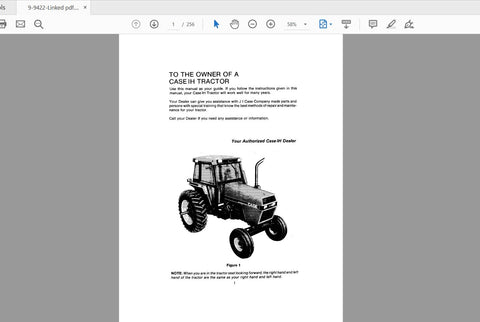 Discover the essential CASE IH Tractor 2294 Operator’s Manual (9-9422) in a convenient PDF format. This comprehensive guide is designed to enhance your understanding of the tractor's