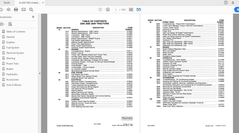 Discover the ultimate resource for your CASE IH 2394 and 2594 tractors with the Complete Service Manual (8-24911R0) in PDF format. This comprehensive guide is designed to provide you with all the essential information needed for maintenance, troubleshooting