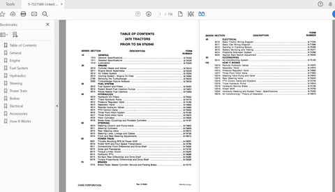 Unlock the full potential of your CASE IH 2470 tractor with the Complete Service Manual (9-75275R0) in PDF format. This comprehensive guide is designed to provide you with all the essential information needed for maintenance, troubleshooting