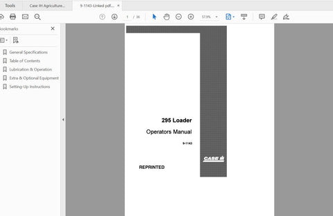 Enhance your farming efficiency with the CASE IH Tractor 295 Operator’s Manual (9-1143) in PDF format. This comprehensive guide is designed to provide you with essential