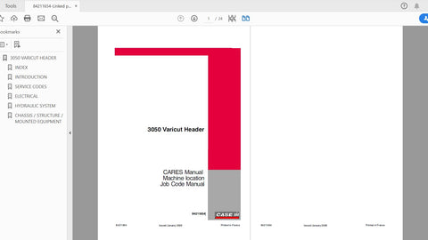 Discover the ultimate resource for your CASE IH Tractor 3050 with the Harvesting Equipment Headers Service Manual (84211654) in PDF format. This comprehensive guide is designed