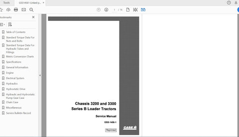 Discover the ultimate resource for maintaining your CASE IH Tractor 3200 and 3300 Series B with the comprehensive Service Manual GSS14561. This PDF file is designed to provide you with detailed insights and step-by-step instructions, ensuring that you can perform repairs and maintenance with confidence.

