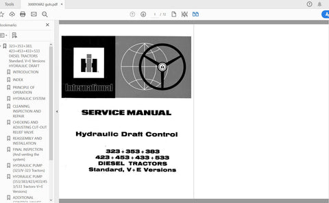 Discover the ultimate resource for your CASE IH tractor with the Hydraulic Draft Control Service Manual (3000936R2). This comprehensive PDF file is specifically designed for models