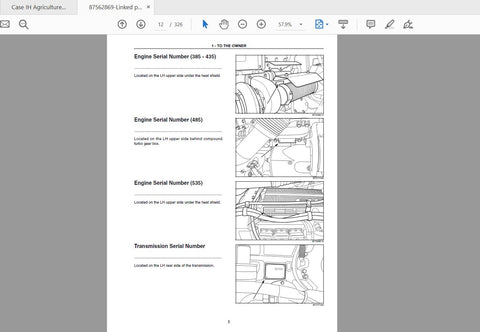 Discover the essential CASE IH Tractor Operator’s Manual for models 335, 385, 435, 485, and 535. This 