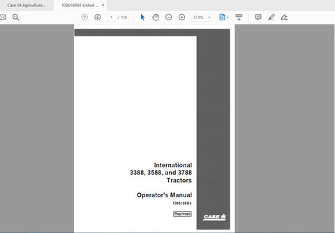 Discover the essential CASE IH Tractor Operator’s Manual for models 3388, 3588, and 3788, available in a convenient PDF format. This comprehensive guide is designed to enhance