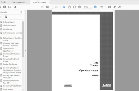 Discover the essential CASE IH Tractor 340 Operator’s Manual (1014203R2) in a convenient PDF format. This comprehensive guide is designed to enhance your understanding and operation