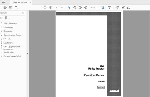 Discover the essential CASE IH Tractor 350 Utility Operator’s Manual (1004494R3) in a convenient PDF format. This comprehensive guide is designed to enhance your