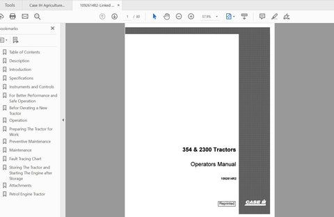 Enhance your farming efficiency with the CASE IH TRACTOR 354, 2300 Operator’s Manual (1092614R2) in PDF format. This comprehensive guide is designed to provide you with