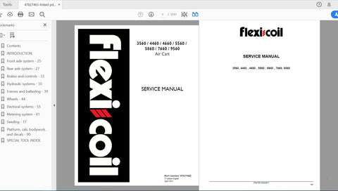 Discover the ultimate resource for maintaining your CASE IH tractor models 3560, 4460, 4660, 5560, 5860, 7660, and 9560 with the comprehensive Air Cart Service Manual (Part No. 47827465). This PDF file is designed to provide you with detailed insights and