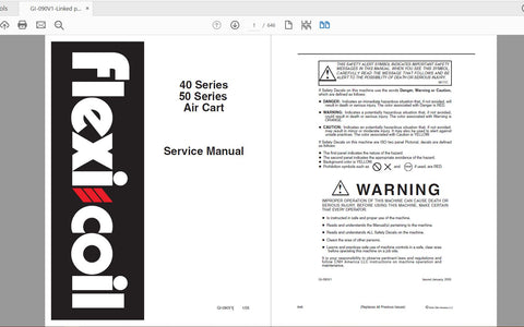 Discover the ultimate resource for maintaining your CASE IH Tractor 40 and 50 Series with the Air Cart Service Manual GI-090V1. This comprehensive PDF file is designed specifically
