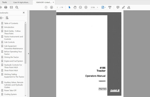 Enhance your farming efficiency with the CASE IH Tractor 4186 Operator’s Manual (1084543R1) in a convenient PDF format. This comprehensive guide is designed to provide you with essential