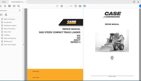 Unlock the full potential of your CASE IH Tractor 435, 445, and 445CT Series 3 Skid Steer with our comprehensive Service Manual (PDF File 87634768NAR0). This essential guide is designed