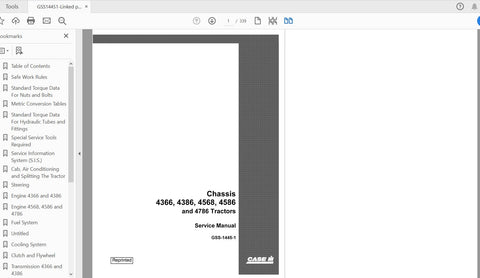 Unlock the full potential of your CASE IH tractor with the comprehensive Service Manual GSS14451, specifically