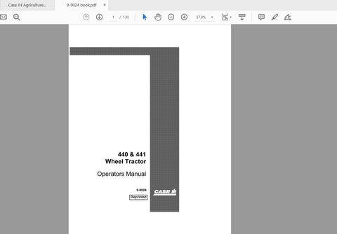 Discover the essential CASE IH Tractor 440 and 441 Wheel (Gas) Operator’s Manual, a comprehensive PDF guide designed to enhance your operational efficiency. This manual provides