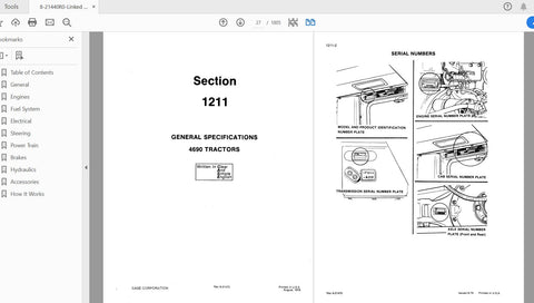 Unlock the full potential of your CASE IH Tractor 4490 and 4690 with the comprehensive Complete Service Manual (8-21440R0) in PDF format. This essential resource is designed to provide you with detailed insights and step-by-step instructions for maintenance