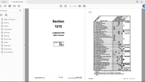 Enhance your CASE IH 4894 tractor's performance with the comprehensive Complete Service Manual (8-25520R0) in PDF format. This essential resource provides detailed information 