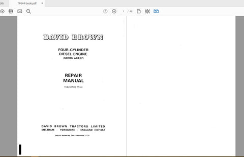 Unlock the full potential of your CASE IH Tractor with the comprehensive AD447 Service Manual. This PDF file is specifically designed for the 4 Cylinder Diesel Engine Series, providing
