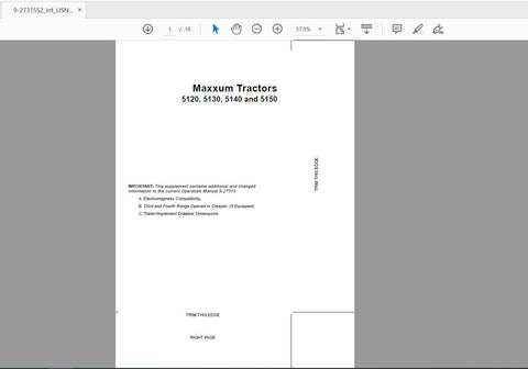 Discover the essential CASE IH Tractor Operator’s Manual for models 5120, 5130, 5140, and 5150, designed to enhance your operational efficiency. This comprehensive PDF file provides