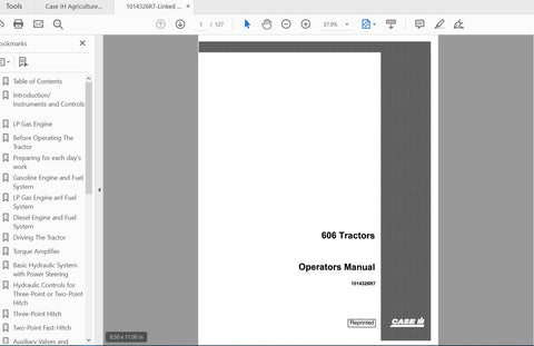 Enhance your farming efficiency with the CASE IH Tractor 606 Operator’s Manual (1014326R7) in a convenient