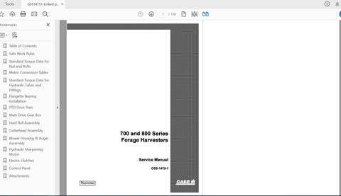Unlock the full potential of your CASE IH tractor with the Forage Harvester Service Manual (GSS14751). This comprehensive PDF file is designed specifically for the 700, 720, 781, 800, 830, and 881 series, providing you with essential information to keep your