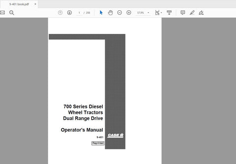 Discover the essential CASE IH Tractor 700 Series Diesel Wheel Tractors Dual Range Drive Operator’s Manual, a comprehensive PDF guide designed to enhance your operational