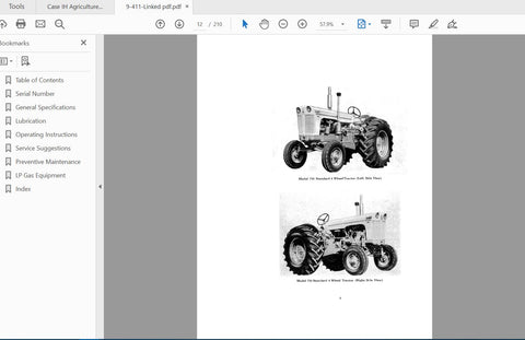 Discover the CASE IH Tractor 700 Series Wheel Tractors, designed for efficiency and performance in agricultural operations. This operator's manual (9-411) is a comprehensive PDF guide that provides essential information on utilizing gasoline and low-cost LP gas