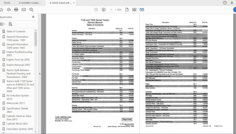 Discover the essential CASE IH Tractor 7100 and 7200 Series Less Engine Service Manual (PDF File) designed for efficient maintenance and repair. This comprehensive guide