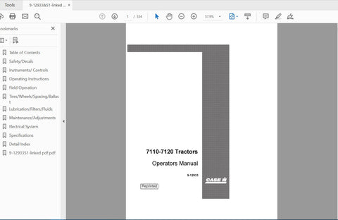 Discover the essential CASE IH Tractor 7110 and 7120 Operator’s Manual (9-12933) in a convenient PDF format. This comprehensive guide is designed to enhance your understanding