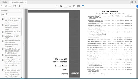 Unlock the full potential of your CASE IH Tractor with the comprehensive Draft-O-Matic Service Manual (9-75861) for models 730, 830, and 930. This PDF file is an essential resource