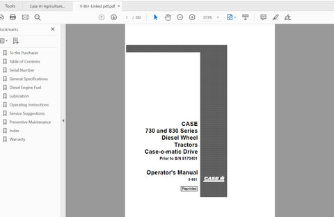 Unlock the full potential of your CASE IH Tractor with the comprehensive Operator’s Manual for the 730 and 830 Series Diesel models. This PDF file is an essential resource for both new