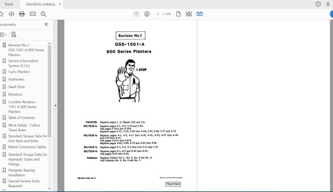 Enhance your farming efficiency with the CASE IH Tractor 800 Cyclo Series Planter Service Manual (GSS1501A) in PDF format. This comprehensive guide is designed to provide