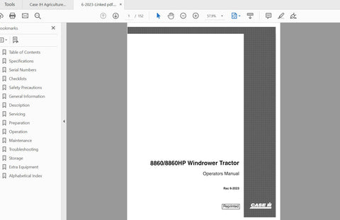 Discover the essential CASE IH Tractor 8860 and 8860HP Windrower Operator’s Manual, a comprehensive PDF guide designed for optimal performance and maintenance. This manual