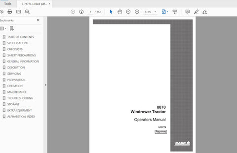 Discover the essential CASE IH Tractor 8870 Windrower Operator’s Manual (PDF File) designed for optimal performance and maintenance. This comprehensive guide provides detailed