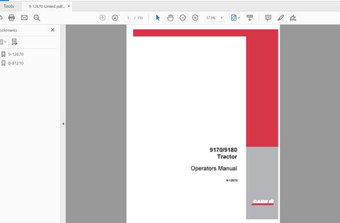 Enhance your CASE IH Tractor 9170 or 9180 experience with the complete operator’s manual (PDF file) featuring part number 17900650 and after - 9-12670. This comprehensive