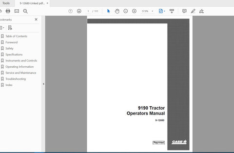 Discover the essential CASE IH TRACTOR 9190 Operator’s Manual, a comprehensive PDF file designed to enhance your operational efficiency. This manual provides detailed insights into the features and functionalities of the 9190 model, ensuring
