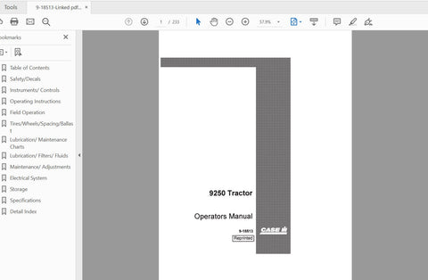 Discover the essential CASE IH TRACTOR 9250 Operator’s Manual, a comprehensive PDF file designed to enhance your operational efficiency. This manual provides detailed
