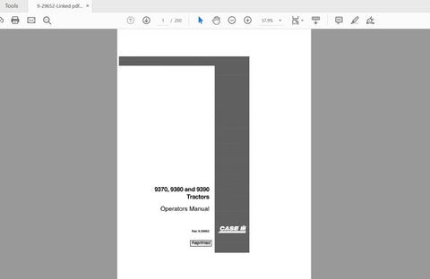 Enhance your farming efficiency with the CASE IH TRACTOR 9370, 9380, 9390 Operator’s Manual (PDF File). This comprehensive guide is designed to provide you with essential