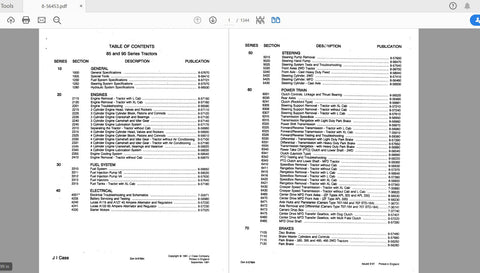 Discover the ultimate resource for maintaining your CASE IH Tractor with the 9585 Series Service Manual (8-56453) in PDF format. This comprehensive guide is designed to provide