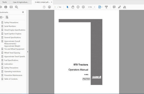 Discover the essential CASE IH Tractor 970 Operator’s Manual (9-4682) in a convenient PDF format. This comprehensive guide is designed to enhance your understanding and