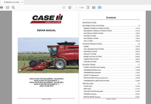 Unlock the full potential of your CASE IH tractor with the AF7010, AF8010, and AF9010 Service Manual (Part No. 87486644). This comprehensive PDF file is your go-to resource for