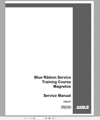 Unlock the full potential of your CASE IH tractor with the Blue Ribbon Service Training Course - Magnetos