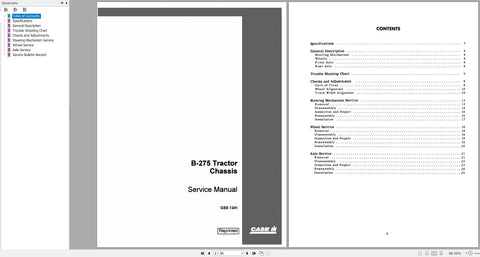 Unlock the full potential of your CASE IH B-275 tractor with the comprehensive Service Manual GSS1241, now available in a convenient PDF format. This essential guide provides