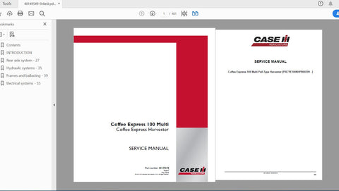 Discover the ultimate resource for your CASE IH Tractor with the Coffee Express 100 Multi Coffee Express Harvester Service Manual (48149549). This comprehensive PDF file is designed
