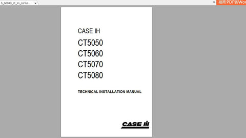 Discover the essential CASE IH Tractor CT50_50_60_70_80 Operator’s Manual, a comprehensive PDF guide designed to enhance your tractor experience. This manual provides detailed instructions and insights tailored specifically for your model, ensuring you have