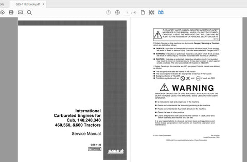Enhance your CASE IH tractor maintenance with the comprehensive Fuel Service Manual GSS1132