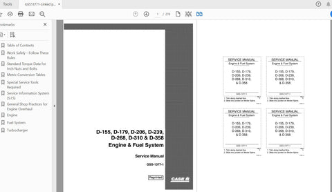 Unlock the full potential of your CASE IH tractor with the D155, D179, D206, D239, D268, D310, and D358 Engine