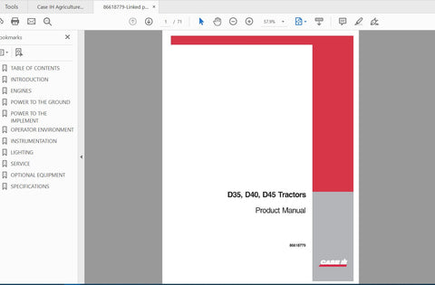Unlock the full potential of your CASE IH D35, D40, and D45 Compact Tractors with the comprehensive Operator’s Manual (PDF file). This essential guide is designed to provide you with all the information you need to operate and maintain your tractor efficiently